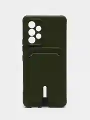 Зелёный хаки чехол с карманом для Samsung Galaxy A53 5G (Самсунг А53 5G)