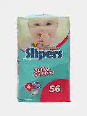 Подгузники детские Slipers №4, от 7 до 18 кг, 56 штук
