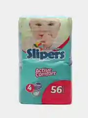 Подгузники детские Slipers №4, от 7 до 18 кг, 56 штук