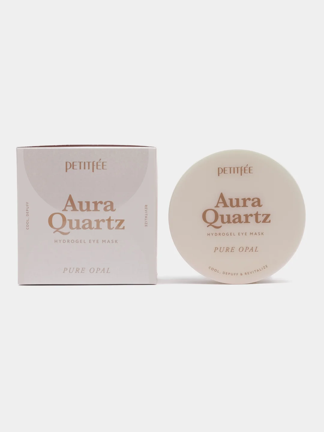 Охлаждающие патчи от морщин и отеков Petitfee Aura Quartz, 40 шт