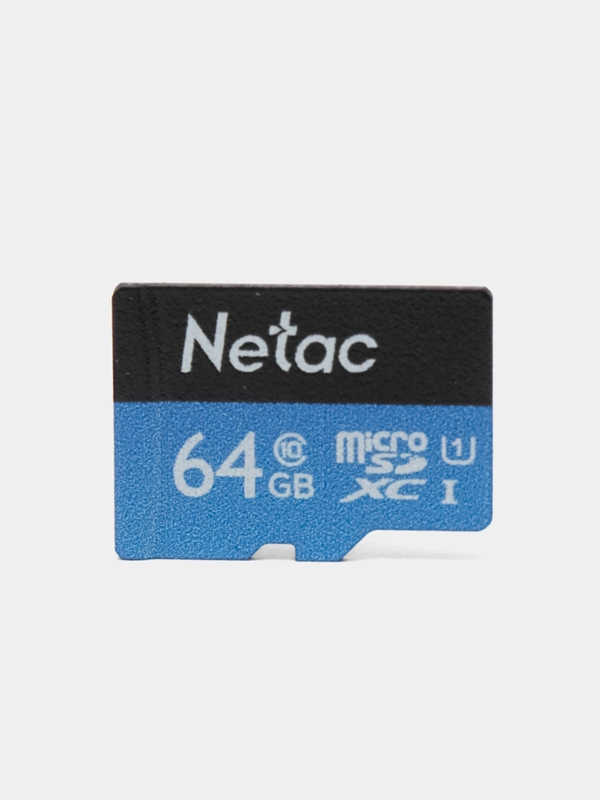 Карта памяти Netac microSD Class 10, 16 Гб / 32 Гб / 64 Гб / 128 Гб для видеорегистратора