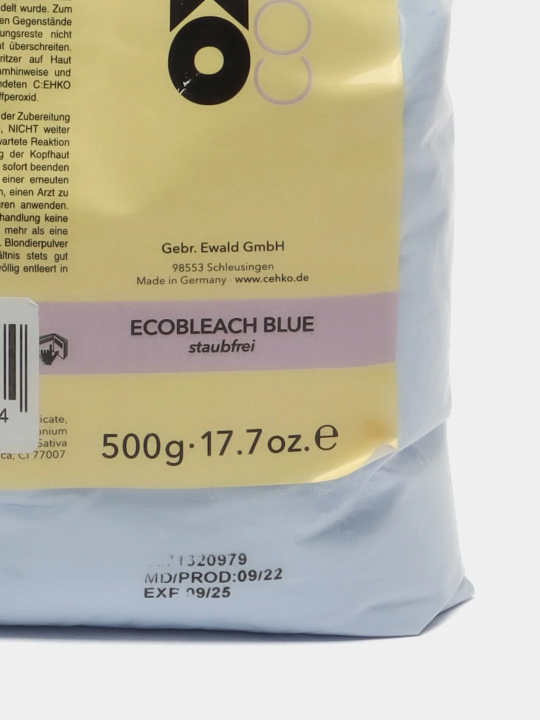 C:EHKO блондирующий порошок Ecobleach голубой, 500 гр