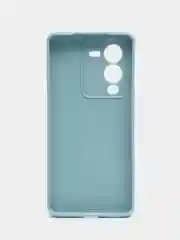 Светло-синий чехол для Vivo V25 Pro 5G силиконовый (Виво В25 про 5джи)  с защитой камеры