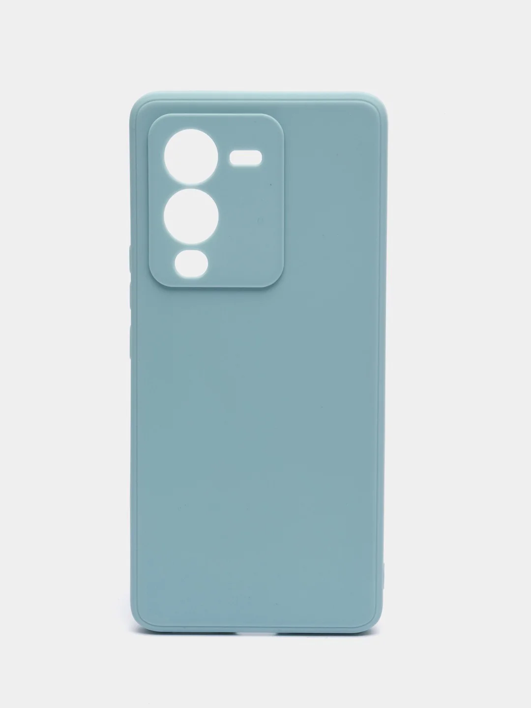 Светло-синий чехол для Vivo V25 Pro 5G силиконовый (Виво В25 про 5джи)  с защитой камеры