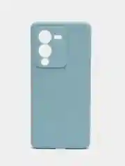 Светло-синий чехол для Vivo V25 Pro 5G силиконовый (Виво В25 про 5джи)  с защитой камеры