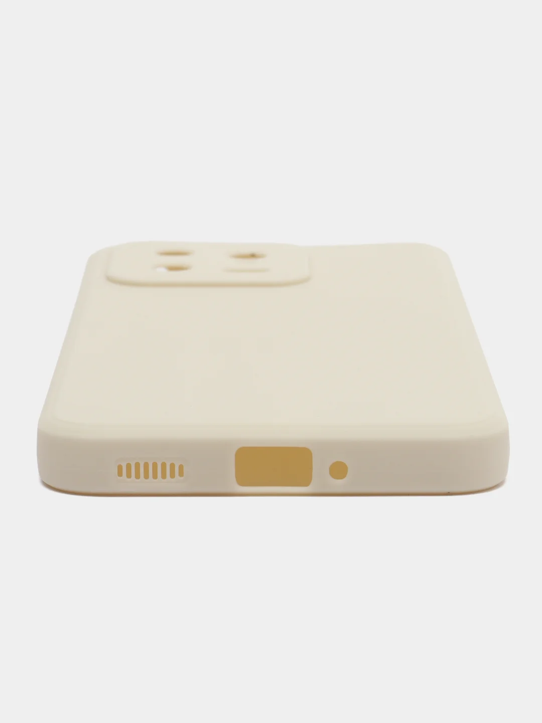 Молочный чехол для Xiaomi 13, силиконовый, (Ксиоми 13), c защитой камеры