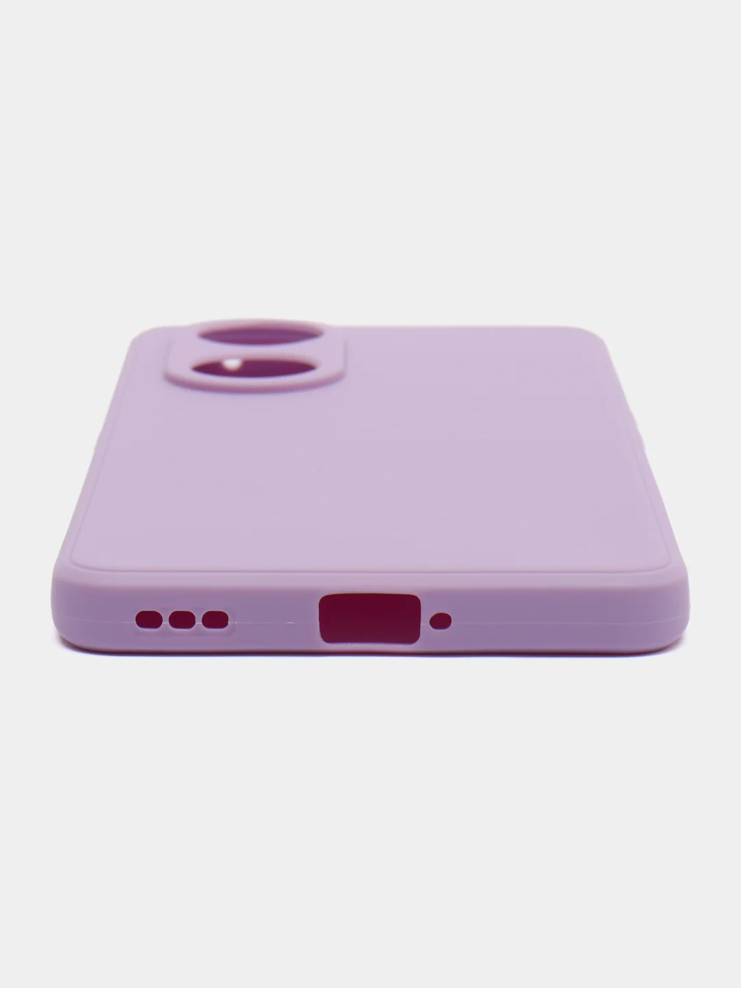 Лавандовый чехол для Oppo Reno 8T 5G (Оппо Рено 8Т 5Г), силиконовый, c защитой камеры