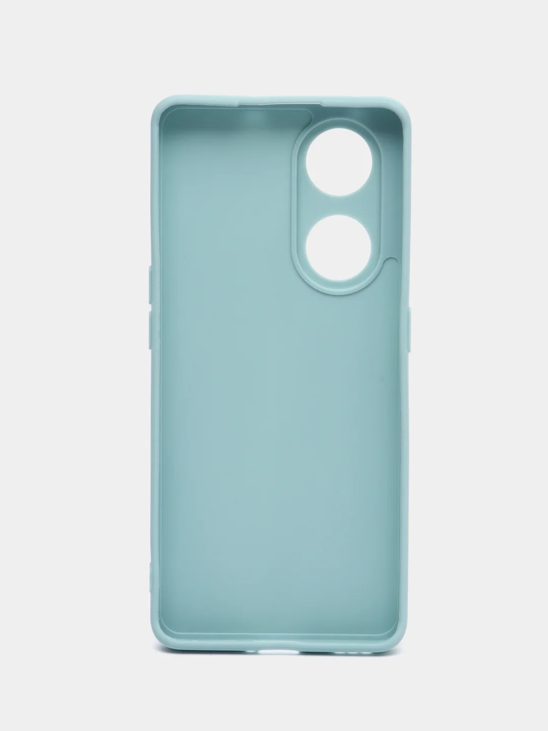 Светло-синий чехол для Oppo Reno 8T 5G (Оппо Рено 8Т 5Г), силиконовый, c защитой камеры