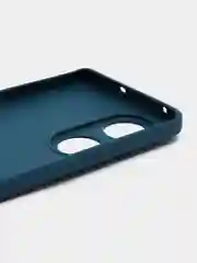 Синий чехол для Oppo Reno 8T 5G (Оппо Рено 8Т 5Г), силиконовый, c защитой камеры
