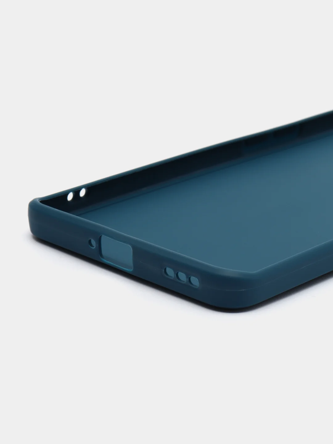 Синий чехол для Oppo Reno 8T 5G (Оппо Рено 8Т 5Г), силиконовый, c защитой камеры