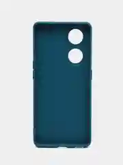 Синий чехол для Oppo Reno 8T 5G (Оппо Рено 8Т 5Г), силиконовый, c защитой камеры