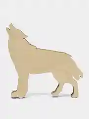 Многослойная деревянная раскраска Волк, 3D раскраска из дерева