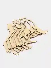 Многослойная деревянная раскраска Волк, 3D раскраска из дерева