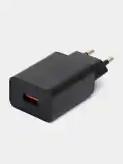 Черный блок питания универсальный, СЗУ USB 2,1A Зарядка для телефона