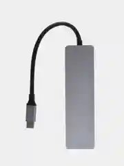 Серый металлик type C HUB 5 в 1 Концентратор USB 3.0 и HDMI