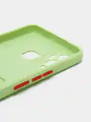 Зеленый чехол силиконовый на Infinix Hot 12 Play NFC (Инфиникс Хот 12 Плей НФС)
