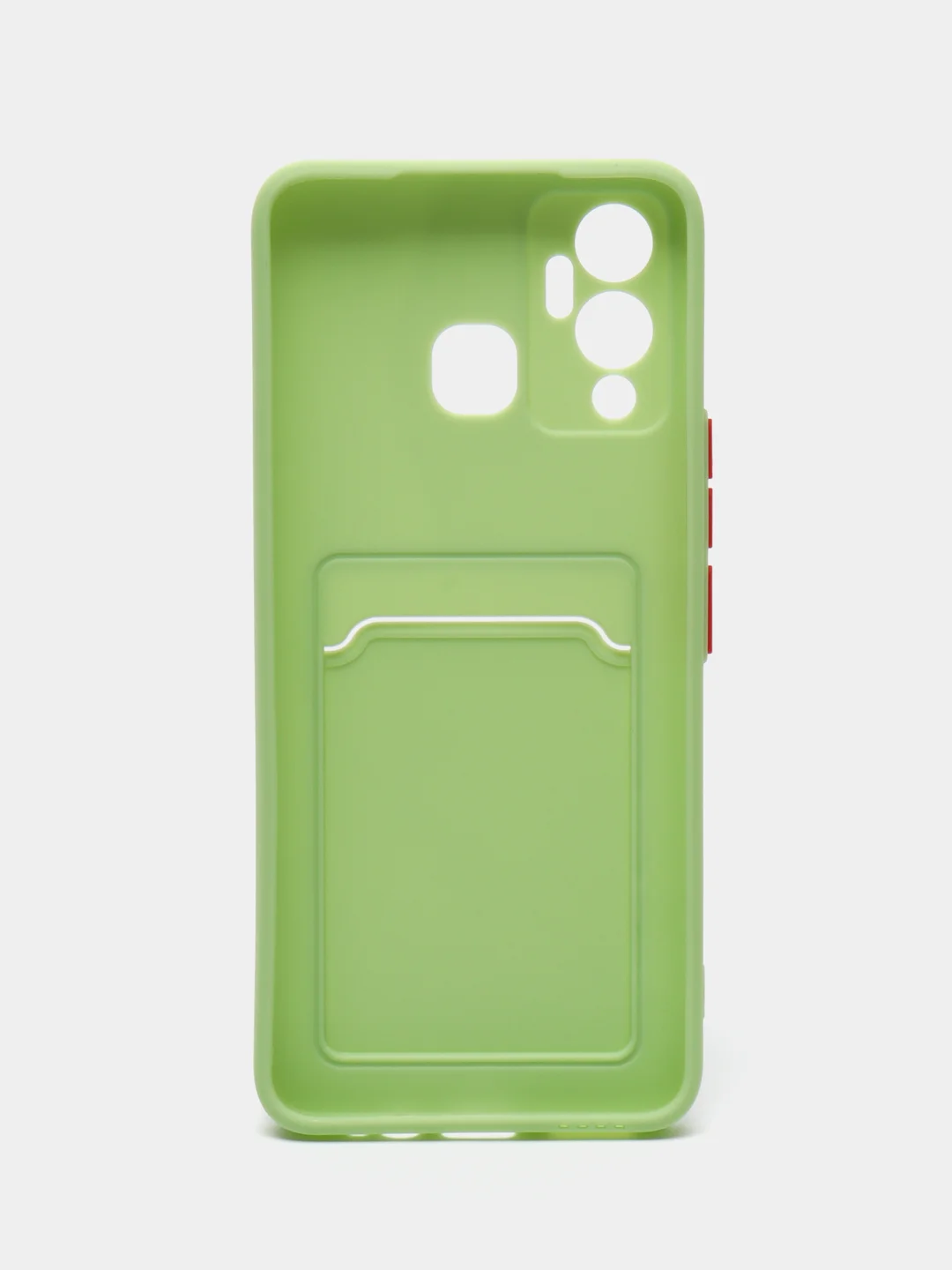 Зеленый чехол силиконовый на Infinix Hot 12 Play NFC (Инфиникс Хот 12 Плей НФС)
