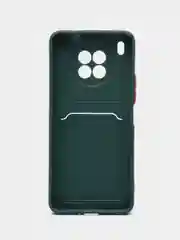 Тёмно-зелёный силиконовый чехол для Honor 50 lite, Nova 8i, X20, Хонор 50 Лайт, Нова 8ай, Икс20