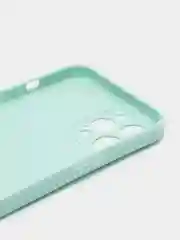 Мятный чехол для iPhone 12 Pro Max (Айфон 12 про макс) черный, c защитой камеры
