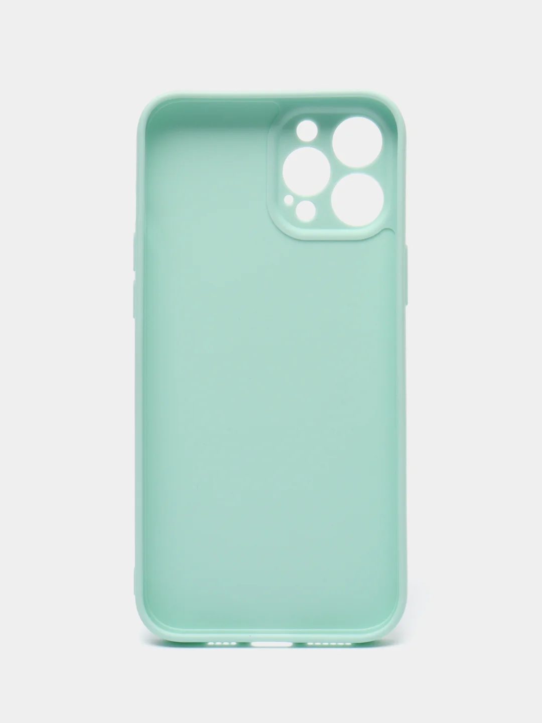 Мятный чехол для iPhone 12 Pro Max (Айфон 12 про макс) черный, c защитой камеры