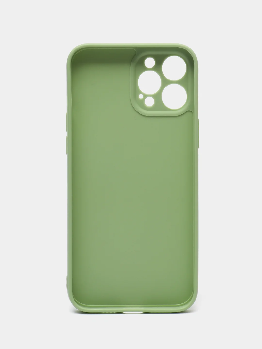 Зеленый чехол для iPhone 12 Pro Max (Айфон 12 про макс) черный, c защитой камеры