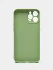 Зеленый чехол для iPhone 12 Pro Max (Айфон 12 про макс) черный, c защитой камеры