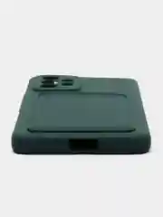 Тёмно-зелёный чехол для Samsung Galaxy A53 5G (Самсунг Галакси А53), силиконовый, матовый