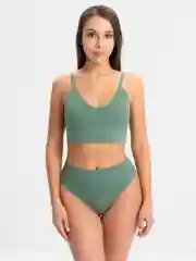 Зеленый комплект нижнего белья