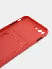 Зеленый чехол для iPhone 7, 8 Plus (Айфон 7, 8 Плюс) с карманом для карт