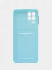 Голубой силиконовый чехол для Samsung Galaxy M53 5G (Самсунг Галакси М53 5Ж) матовый