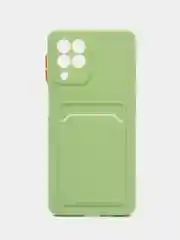 Зеленый силиконовый чехол для Samsung Galaxy M53 5G (Самсунг Галакси М53 5Ж) матовый