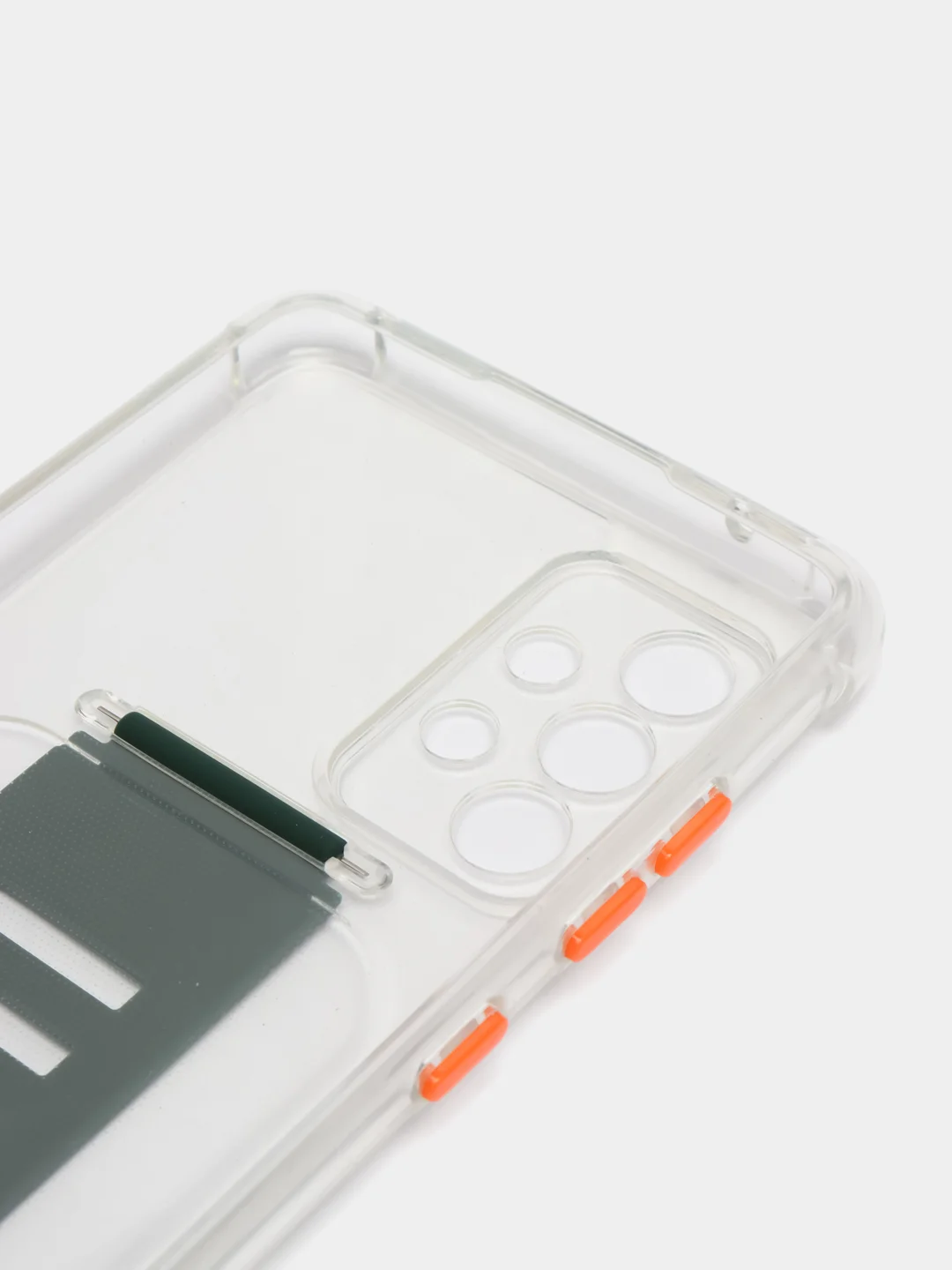 Зеленый прозрачный силиконовый чехол iPhone 12, 11 Pro Max, Samsung A51, A52, S21, Xiaomi Redmi 9C