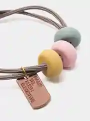 Синий меланж резинки для волос