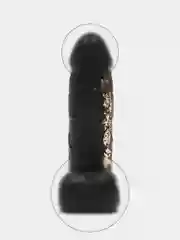 Черный мыло ручной работы "Член/Пенис/Дилдо 18+"