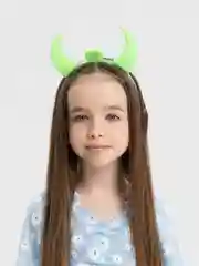 Зеленый светящийся ободок рожки