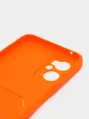 Оранжевый силиконовый чехол для Realme 9i 4G, Oppo A36 4G, A96 4G (Реалми 9 Ай), c отсеком для карт
