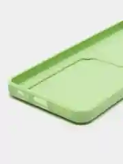 Зеленый силиконовый чехол для Infinix Hot 20S, (Инфиникс Хот 20с), прозрачный