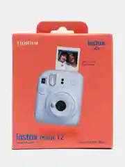 Голубой фотоаппарат моментальной печати Fujifilm "Instax Mini 12"