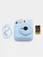 Голубой фотоаппарат моментальной печати Fujifilm "Instax Mini 12"