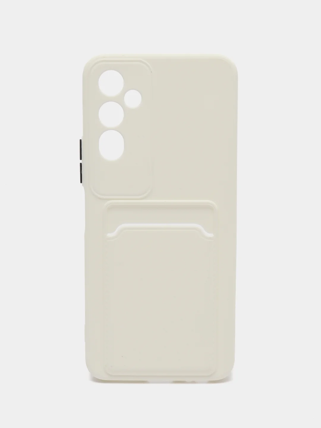 Белый силиконовый чехол для Tecno POVA Neo 2 (Техно Пова Нео 2), прозрачный с карманом для карт