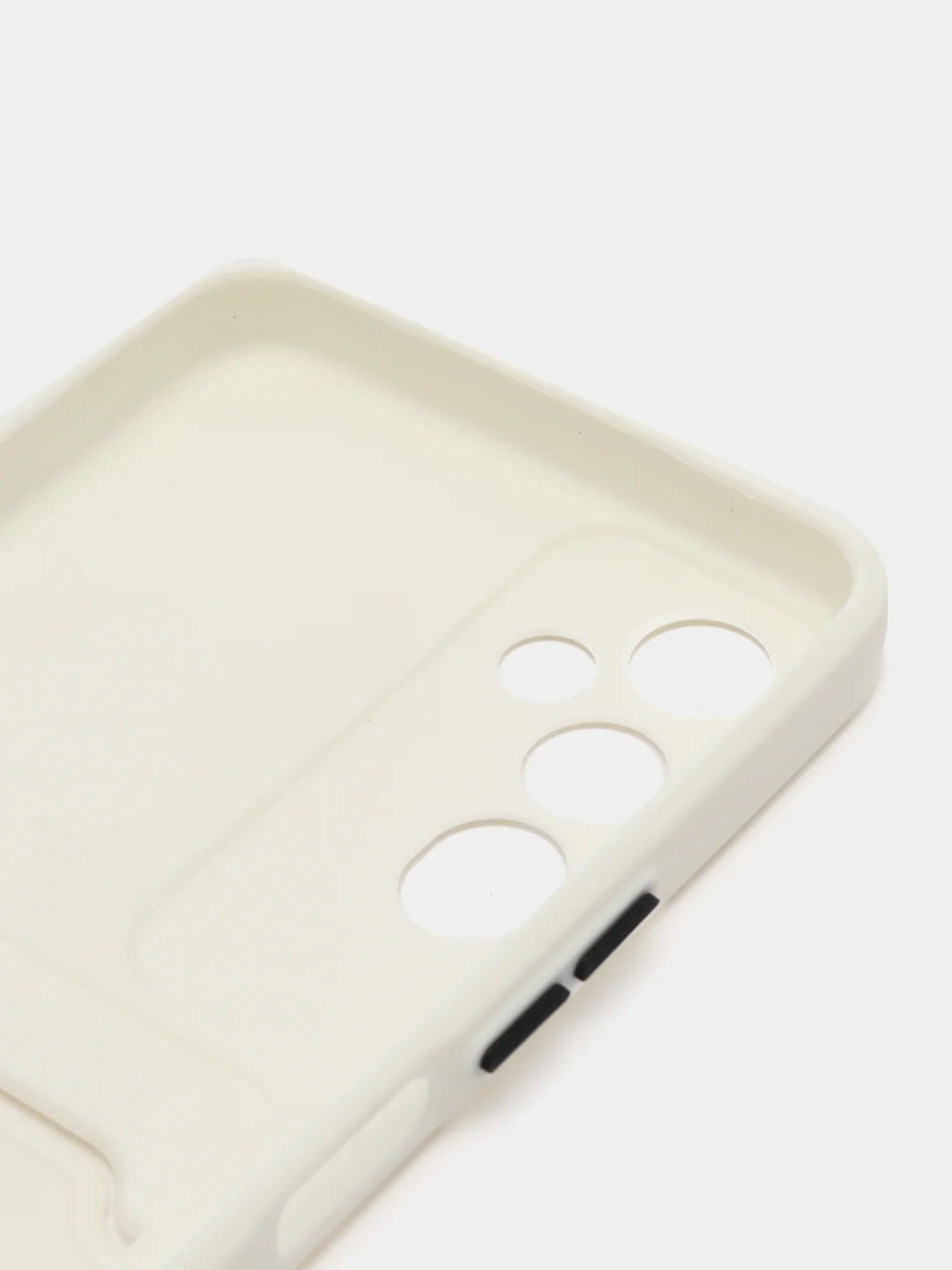 Белый силиконовый чехол для Tecno POVA Neo 2 (Техно Пова Нео 2), прозрачный с карманом для карт