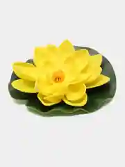 Желтый фигурка садовая для пруда и аквариума "Кувшинка" малая