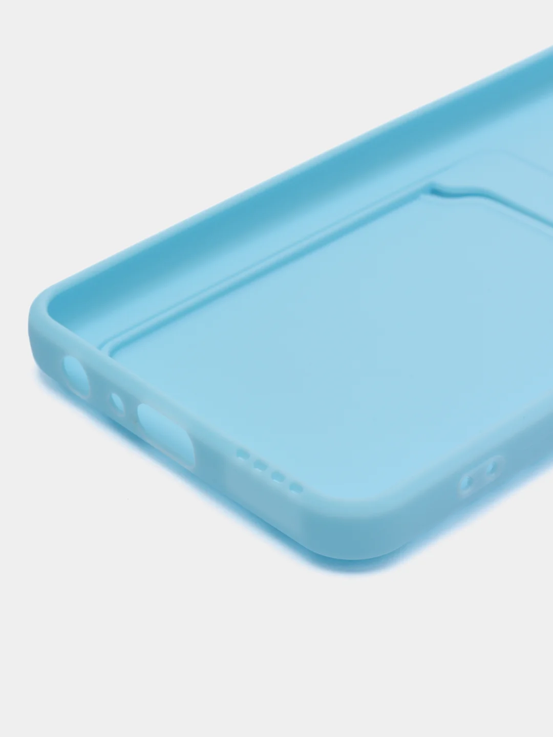 Голубой силиконовый чехол для Samsung Galaxy A22 4G, M32 4G, M22 4g, F22(самсунг а22, м32,м22,Ф22)