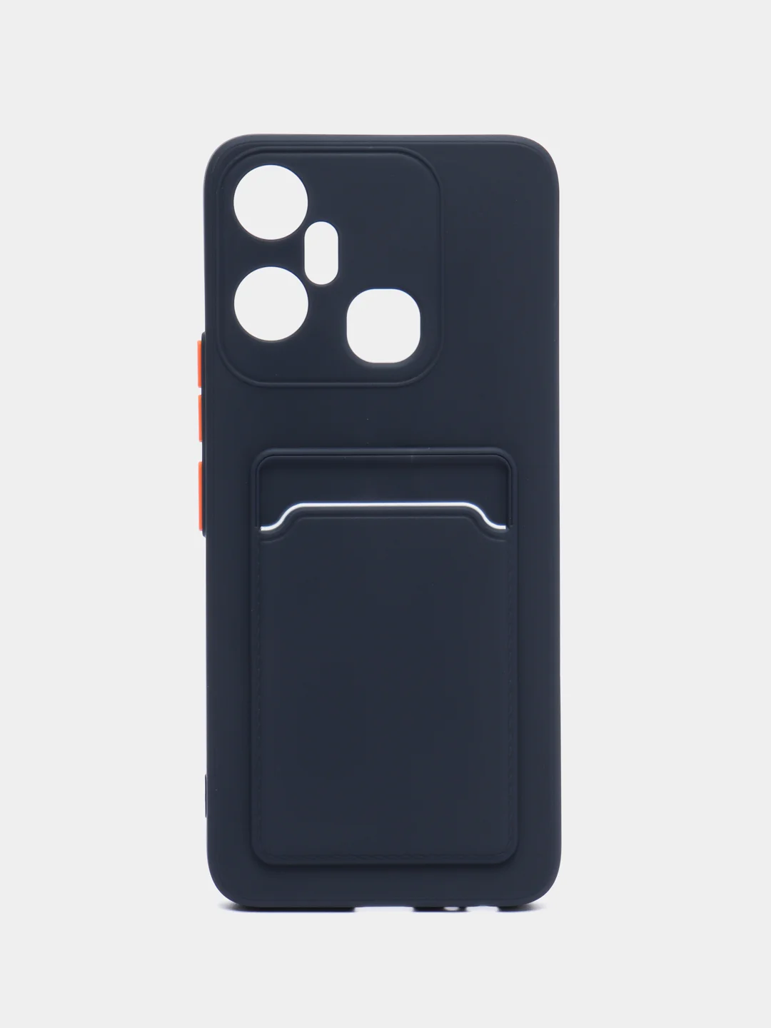 Темно-синий чехол для Infinix Smart 6 Plus (Смарт 6 Плюс), силиконовый