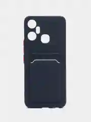 Темно-синий чехол для Infinix Smart 6 Plus (Смарт 6 Плюс), силиконовый