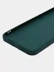 Тёмно-зелёный силиконовый чехол для Vivo V23e (Виво В23Е), прозрачный