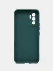 Тёмно-зелёный силиконовый чехол для Vivo V23e (Виво В23Е), прозрачный