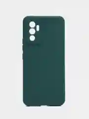 Тёмно-зелёный силиконовый чехол для Vivo V23e (Виво В23Е), прозрачный
