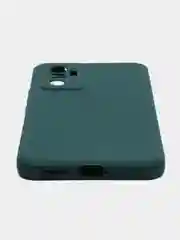 Тёмно-зелёный силиконовый чехол для Vivo V23e (Виво В23Е), прозрачный