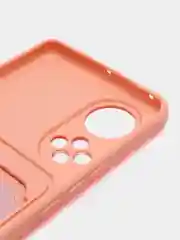 Пастельно-коралловый силиконовый чехол для Huawei Honor 50 (Хуавэй Хонор 50), защита камеры